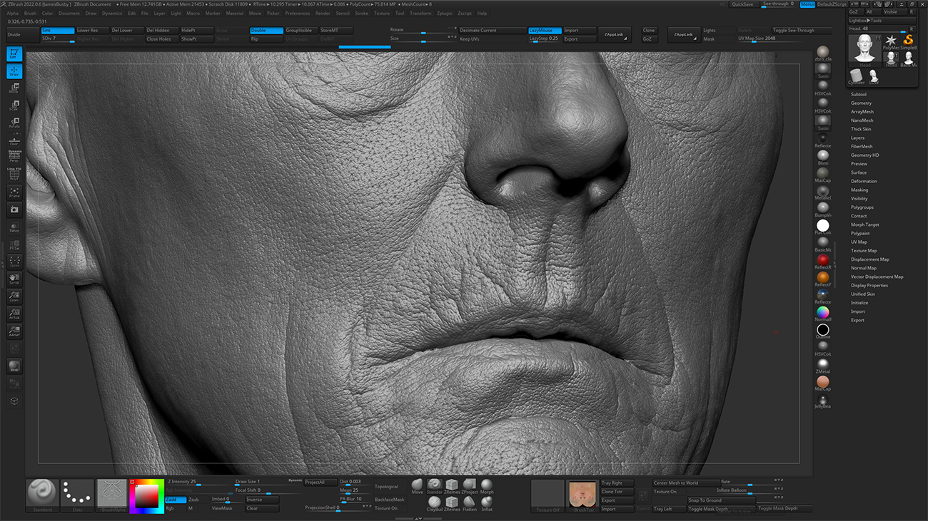 Female 14 / HD Displacement Map